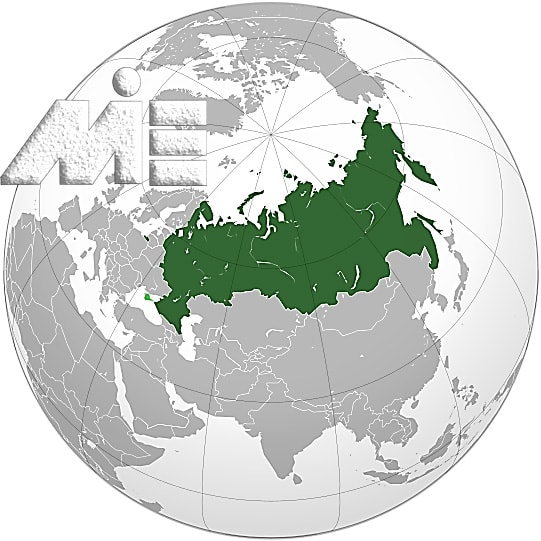 روسیه بر روی نقشه