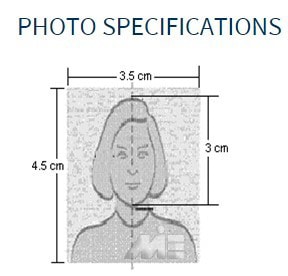 مشخصات عکس گذرنامه ای