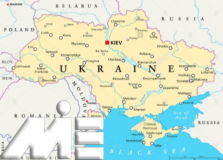 نقشه اوکراین ـ اوکراین بر روی نقشه ـ اوکراین کجاست؟