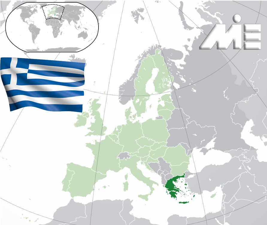 یونان بر روی نقشه ـ یونان کجاست؟