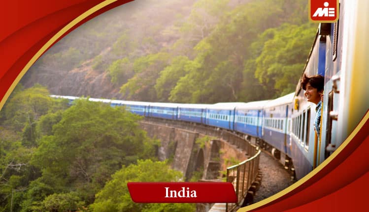 عکس از طبیعت و قطار کشور زیبای هند