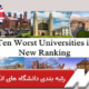 رتبه بندی دانشگاه های انگلستان