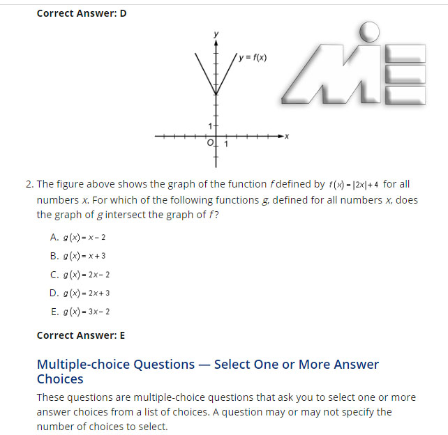 نمونه سوالات آزمون GRE-3