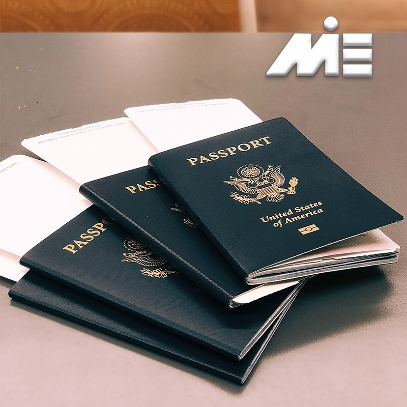 عکس پاسپورت آمریکا برای مهاجرت - موسسه MIE