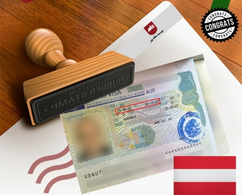 عکس ویزا خود حمایتی و سرمایه گذاری اتریش موسسه ملک پور