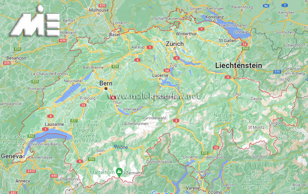 Switzeland map